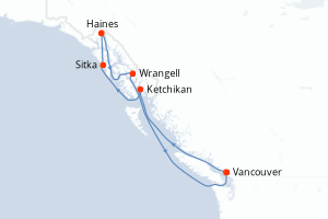 Itinéraire croisière Oceania Cruises au départ de Vancouver