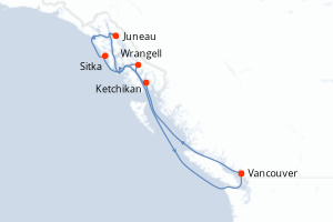 Itinéraire croisière Oceania Cruises au départ de Vancouver