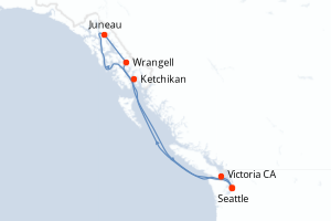 Itinéraire croisière Oceania Cruises au départ de Seattle