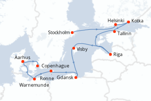 Itinéraire croisière Oceania Cruises au départ de Stockholm