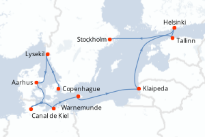 Itinéraire croisière Oceania Cruises au départ de Copenhague