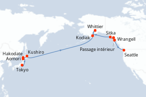 Itinéraire croisière Oceania Cruises au départ de Tokyo