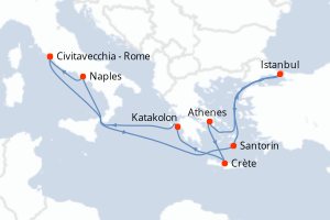 Itinéraire croisière Carnival au départ de Civitavecchia - Rome