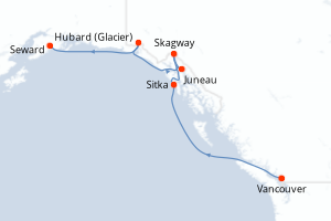 Itinéraire croisière Royal Caribbean au départ de Vancouver