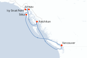 Itinéraire croisière Royal Caribbean au départ de Vancouver