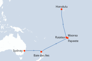 Itinéraire croisière Royal Caribbean au départ de Sydney