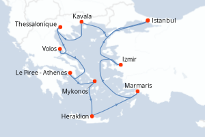 Itinéraire croisière Regent Seven Seas Cruises au départ de Istanbul