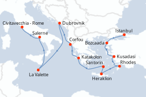 Itinéraire croisière Regent Seven Seas Cruises au départ de Istanbul