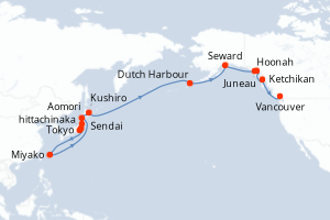 Itinéraire croisière Regent Seven Seas Cruises au départ de Tokyo