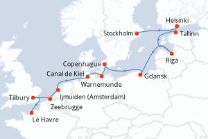 Itinéraire croisière Regent Seven Seas Cruises au départ de Stockholm