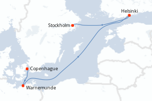 Itinéraire croisière Regent Seven Seas Cruises au départ de Copenhague