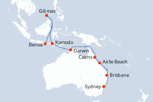 Itinéraire croisière Regent Seven Seas Cruises au départ de Benoa