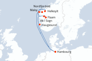 Itinéraire croisière Costa Croisières au départ de Hambourg