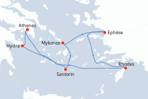 Itinéraire croisière Celebrity Cruises au départ de Athenes