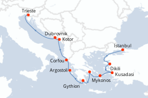 Itinéraire croisière Regent Seven Seas Cruises au départ de Istanbul