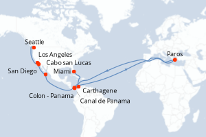 Itinéraire croisière MSC Croisières au départ de Miami