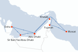 Itinéraire croisière Celestyal Cruises au départ de Abu Dhabi