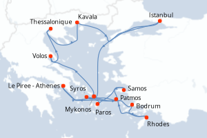 Itinéraire croisière Explora Journeys au départ de Le Piree - Athenes