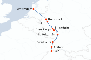 Itinéraire croisière Ama Waterways au départ de Amsterdam