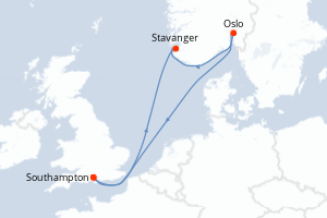 Itinéraire croisière Royal Caribbean au départ de Southampton