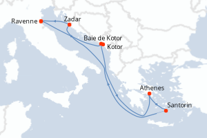 Itinéraire croisière Royal Caribbean au départ de Ravenne