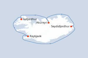 Itinéraire croisière Celebrity Cruises au départ de Reykjavik