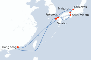 Itinéraire croisière Royal Caribbean au départ de Hong Kong