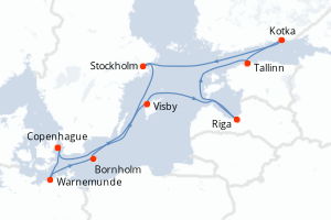 Itinéraire croisière MSC Croisières au départ de Copenhague