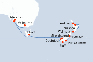 Itinéraire croisière Silversea au départ de Melbourne