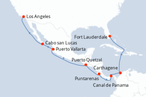 Itinéraire croisière Silversea au départ de Fort Lauderdale