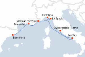 Itinéraire croisière Celebrity Cruises au départ de Civitavecchia - Rome