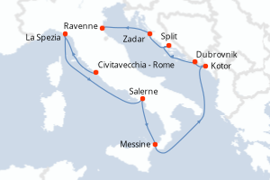 Itinéraire croisière Celebrity Cruises au départ de Civitavecchia - Rome