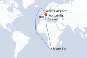 Itinéraire croisière Ama Waterways au départ de Luxembourg City