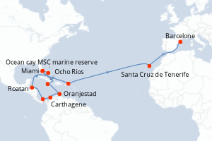 itinéraire croisière