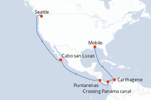 Itinéraire croisière Carnival au départ de Seattle