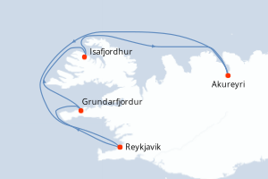 Itinéraire croisière Celebrity Cruises au départ de Reykjavik