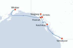 Itinéraire croisière Regent Seven Seas Cruises au départ de Vancouver