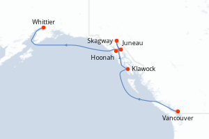 Itinéraire croisière Regent Seven Seas Cruises au départ de Vancouver