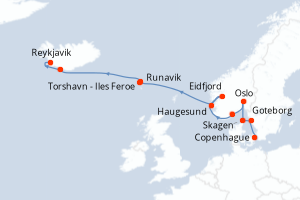 Itinéraire croisière Azamara au départ de Copenhague