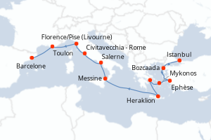 Itinéraire croisière Oceania Cruises au départ de Istanbul