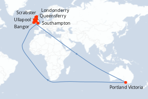 Itinéraire croisière Oceania Cruises au départ de Southampton