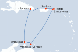 Itinéraire croisière Norwegian Cruise Line au départ de San Juan