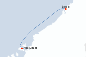 Itinéraire croisière MSC Croisières au départ de Abu Dhabi