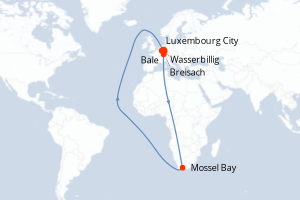 Itinéraire croisière Ama Waterways au départ de Luxembourg City