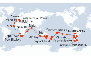 Itinéraire croisière MSC Croisières au départ de Buenos Aires