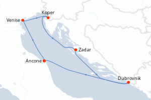 Itinéraire croisière MSC Croisières au départ de Ancone