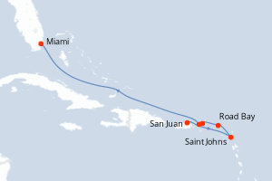 Itinéraire croisière Explora Journeys au départ de San Juan