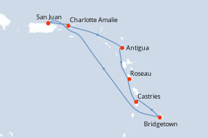 Itinéraire croisière Celebrity Cruises au départ de San Juan