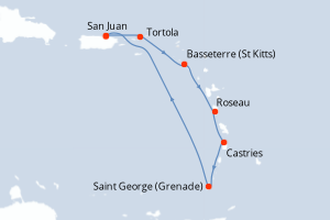 Itinéraire croisière Celebrity Cruises au départ de San Juan