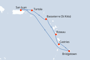 Itinéraire croisière Celebrity Cruises au départ de San Juan